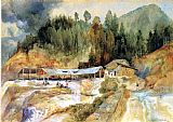 Thomas Moran Trojes Mine painting
